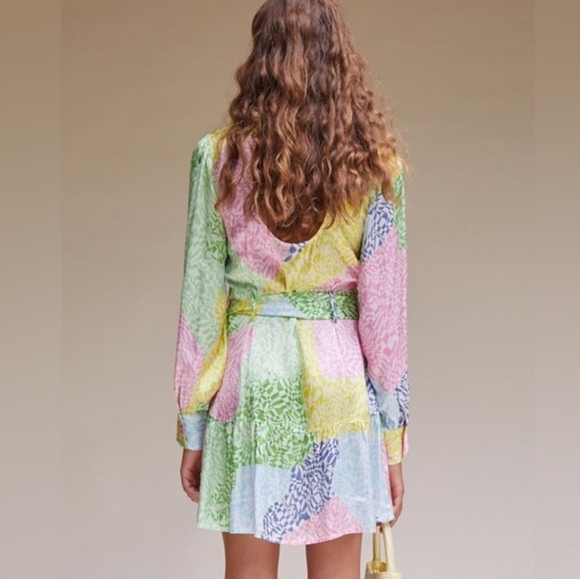 Splice Keyhole front mini shirt dress BNWT - Picture 2 of 3